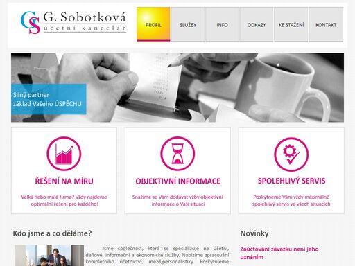 účetní kancelář - gabriela sobotková, vedení účetnictví, ekonomické poradenství, implementace informačích systémů.