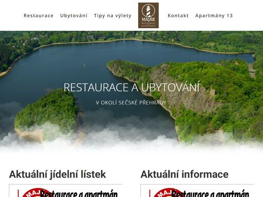 ubytování a restaurace s usměvavou obsluhou v příjemném prostředí nedaleko sečské přehrady.
