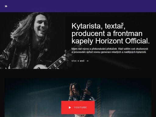 kytarista, textař, producent a frontman kapely horizont official. mám rád výzvy a překonávání překážek. rád sdílím své zkušenosti a posouvám vpřed novou generaci mladých a nadějných kytaristů. více o mně youtube o mně honza černocký od malička jsem toužil hrát na kytaru. velmi brzy jsem proto nastoupil do zuš v luhačovicích a má láska k