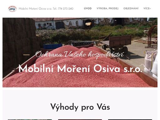 mobilní moření osiva -chytrý způsob výroby farmářského osiva. přijedeme za vámi a zhotovíme osivo na počkání. moření certifikovanou mořičkou. dosahujeme minimální míry namořenosti osiva 95 %.