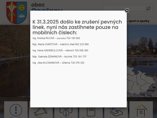 oficiální webové stránky obce samšina