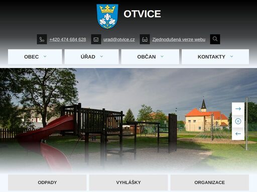 oficiální stránky obce otvice