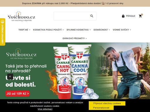 specialista na vonné svíčky a doplňkový sortiment. doprava zdarma na mnoho produktů -  rychlá expedice - 30 dní na vrácení zboží.