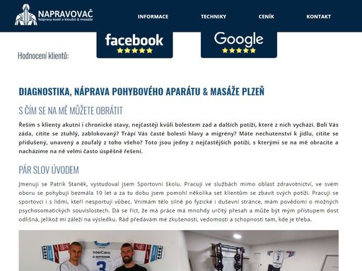 trápí vás bolesti a vyhledáváte pomoc? svěřte se do správných rukou na svou nápravu a masáže v plzni.