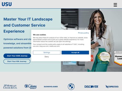 optimize software and cloud costs, manage your knowledge, and streamline it operations with ai-powered solutions from usu.