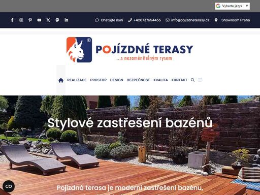 pojízdné terasy - je moderní a nadčasové zastřešení bazénu s možností využití prostoru nad ním po celý rok. zastřešit lze také vířivé vany nebo jezírka.