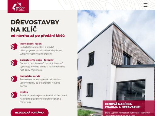 rámová konstrukce dřevostavby i panelová výstavba dřevostavby. realizujeme montované domy -  dřevostavby na klíč, nízkoenergetické dřevostavby a pasivní dřevostavby. pro naše dřevostavby používáme certifikované materiály i moderní technologie pro dřevostavby.