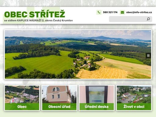 oficiální webové stránky obce střítež