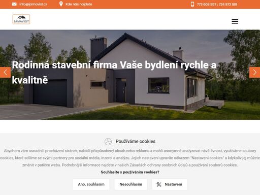rodinná stavební firma, vaše bydlení rychle a kvalitně.