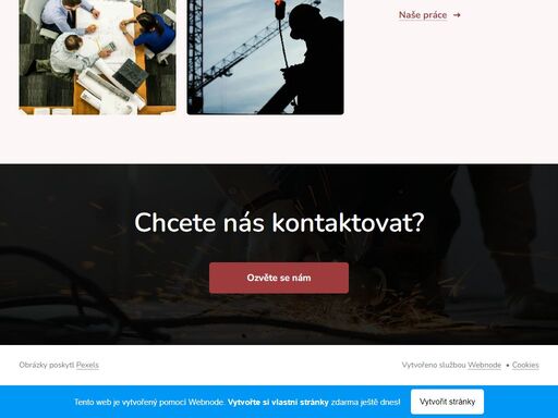 jsme stavební firma se sídlem v ostravě, specializujeme se na tesařské práce a poskytujeme komplexní služby v oblasti stavebnictví. s dlouholetou zkušeností a kvalifikovaným týmem se snažíme plnit přání a potřeby našich zákazníků a dodávat kvalitní a spolehlivé výsledky.