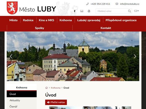 oficiální stránky města luby
