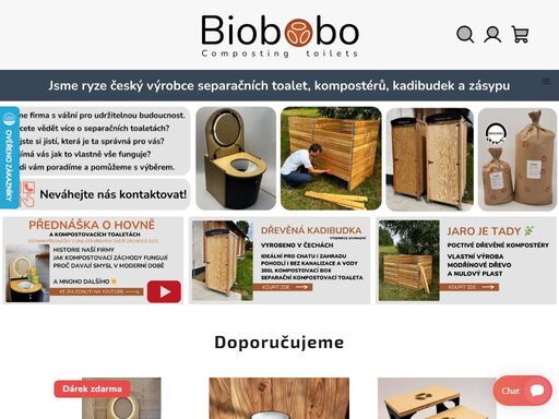 český výrobce kompostovacích separačních záchodů, toalet, kadibudek a kompostérů. kompostovací záchody jsou moderní verzí suchého wc.