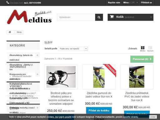máte své oblíbené kvalitní kolo a chcete ho ho vybavit elektropohonem? žádný problém, s naší sadou to zvládnete sami nebo si ji necháte odborně namontovat přímo u nás či u našich obchodních partnerů. meldius vše pro stavbu elektrokola či elektrokoloběžky.