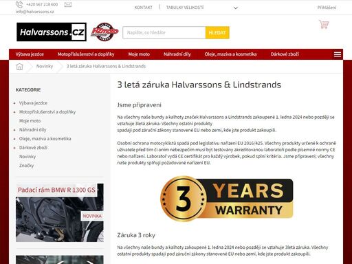 švédské motocyklové oblečení. značka halvarssons byla založena ve švédském malungu, malém městě  švédska, kde se od poloviny 40. let 20. století vyráběly ty nejlepší skandinávské motocyklové oděvy. 
na pevném základě řemesla, vášně pro detail a nejvyšší úrovně ochrany halvarssons v této tradici pokračuje i v…