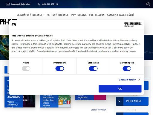 ph net - rychlý a spolehlivý přístup k internetu.