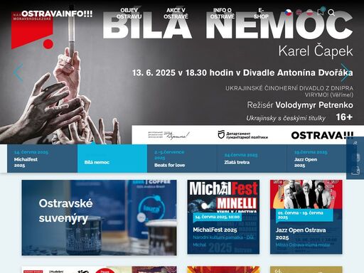 ostravský informační servis - oficiální průvodce ostravou. přehled akcí, zajímavostí o ostravě, přehled ubytování a další.