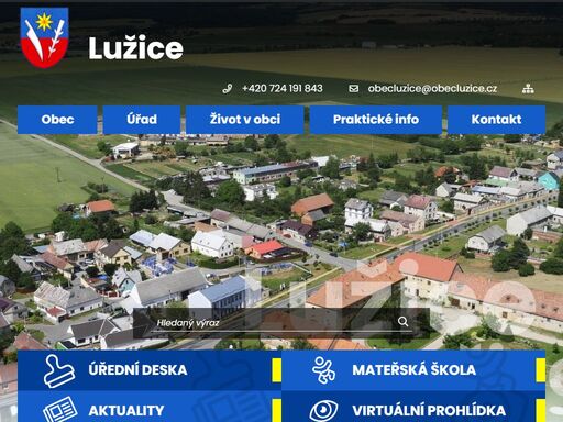 oficiální stránky obce lužice