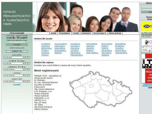 katalog překladatelských firem, seznam firem, překlady, překladatelské služby