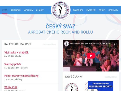 oficiální stránky českého svazu akrobatického rock and rollu