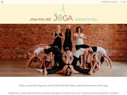 jógové studio jóga pod věží fyzicky aktivní odpočinek spolu s relaxací mysli, vše pod vedením zkušených lektorů.