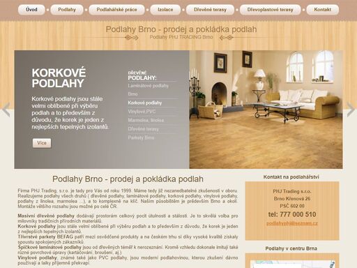 phj podlahy brno se zabývá podlahářstvím.nabízíme podlahy z pvc, podlahy vinylové (pvc),marmolea,linolea a plovoucí podlahy laminátové i plovoucí dřevěné podlahy. renovace a opravy podlah pro brno a okolí.