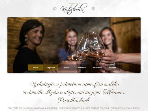 vychutnejte si jedinečnou atmosféru malého rodinného sklípku a ubytování na jižní moravě v pasohlávkách.