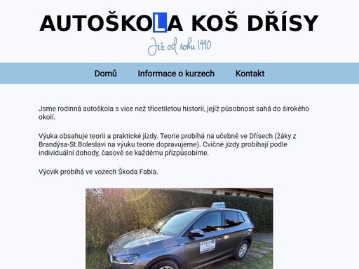 autoškola koš dřísy