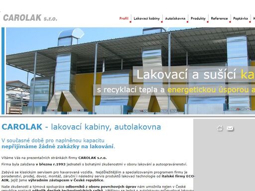 lakovací a sušící kabiny, autolakovna, mechanické a karosářské práce 