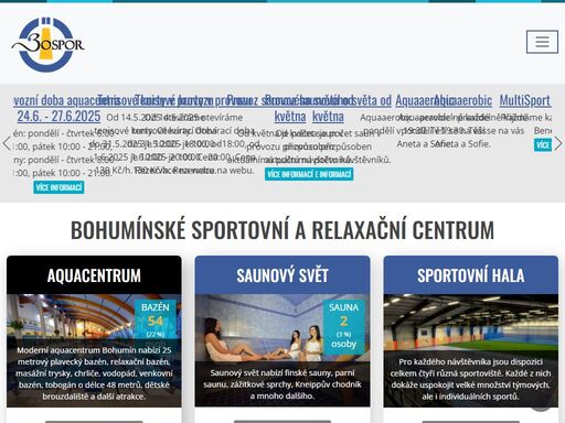 bospor - bohumínské sportovní centrum nabízí aquacentrum bohumín, penzion ve věži, zimní stadion, hobby park.