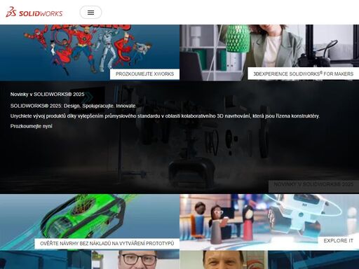 dassault systemes solidworks corp. vyvíjí a prodává cad software pro navrhování výrobků ve 3d, software pro simulace a software pro správu dat o výrobcích. solidworks je předním dodavatelem 3d cad softwaru pro navrhování výrobků.