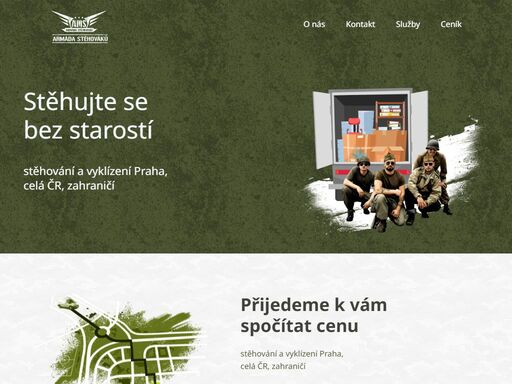 úvodní strana s popisem