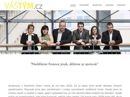 neděláme finance jinak, děláme je správně.