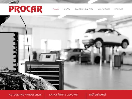 procar - multiznačkový autoservis, pneuservis, karosárna, lakovna, měření emisí. smluvní servis česká pojišťovna, kooperativa, čpp. www.procar-ostrava.cz