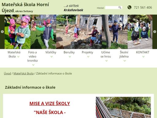 mateřská škola horní újezd