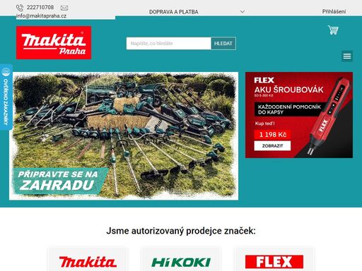 profesionální prodej a servis nářadí v praze. makita, dolmar, stihl, hitachi, metabo, bosch, dewalt, aeg, narex a další.