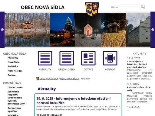 obec nová sídla