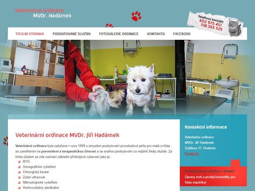 www.veterinarniordinacehodonin.cz