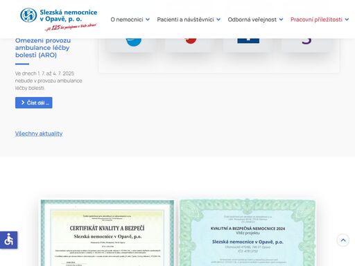 slezská nemocnice v opavě je příspěvkovou organizací zřizovanou moravskoslezským krajem
