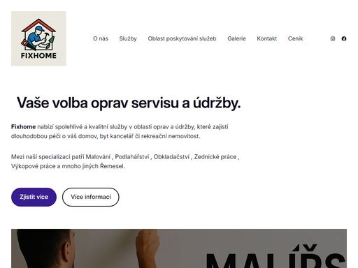 fixhome : opravy a údržba pro váš domov i firmu. „poskytujeme rychlé a kvalitní služby v oblasti oprav, údržby a rekonstrukcí. postaráme se o váš byt, dům i kancelář – od malířství a podlah až po elektroinstalace či zednické práce.“ zjistit více o nás zjistit více o službách spolehlivé služby, které vám ušetří čas i