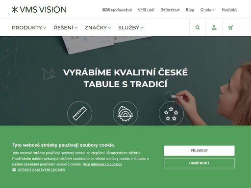 český výrobce tabulí, nástěnek, interaktivních sestav, vitrín, paravánů a dalších prostředků vizuální komunikace. tradiční výrobce značky ekotab s vlastním vývojem montáží a servisem.
