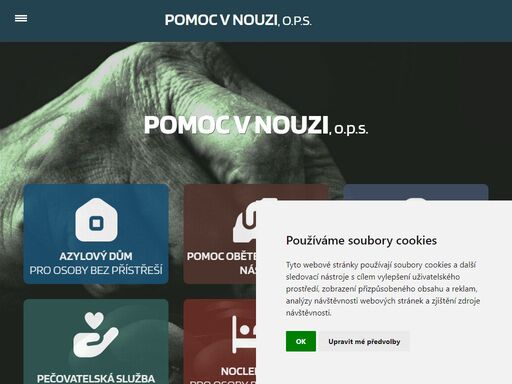 oficiální webové stránky pomoc v nouzi, o.p.s.