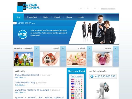 advice broker s.r.o. - jsme nezávislým finančním konzultantem působícím na českém trhu. v osobním finančním plánování jdeme dál než ostatní.