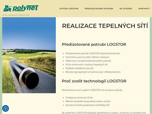 předizolované potrubí logstor včetně příslušenství, technická pomoc, odborná montáž před i během realizace.
