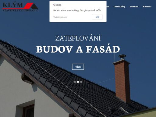 klým stavitelství přelouč - zateplování budov, výstavba a kompletní rekonstruce rodinných domů, oplocení objektů, obklady a dlažby.