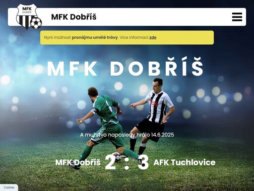 mfk dobříš, klub se 100letou historií, patří k tradičním účastníkům krajských soutěží a v posledních sezónách i v divizní soutěži.
