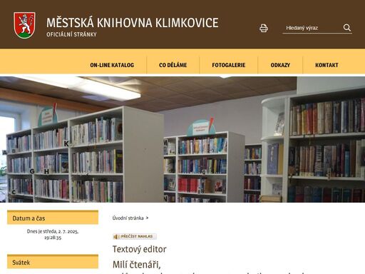 knihovna.mesto-klimkovice.cz