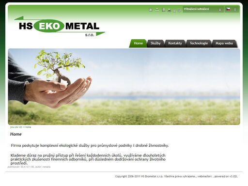 vítejte na stránkách společnosti, hs eko metal s.r.o.