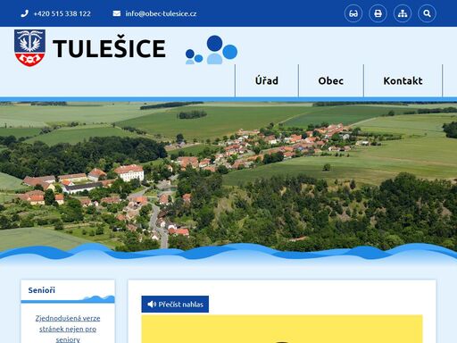oficiální stránky obce tulešice