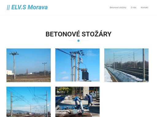 betonové stožáry