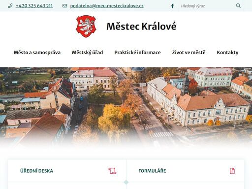 oficiální stránky města městec králové